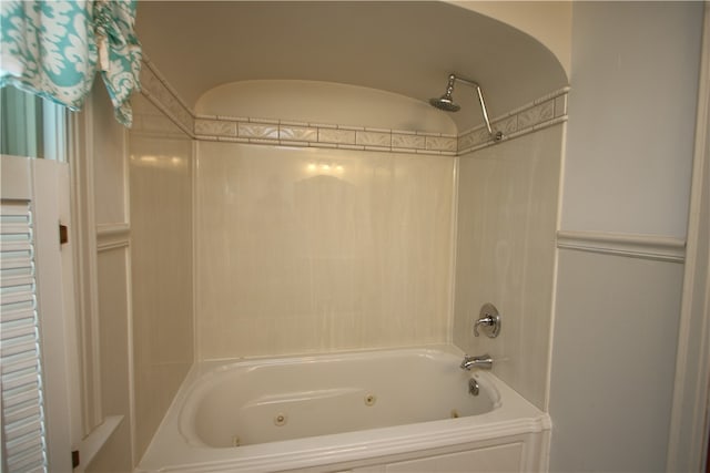 bathroom featuring bathing tub / shower combination