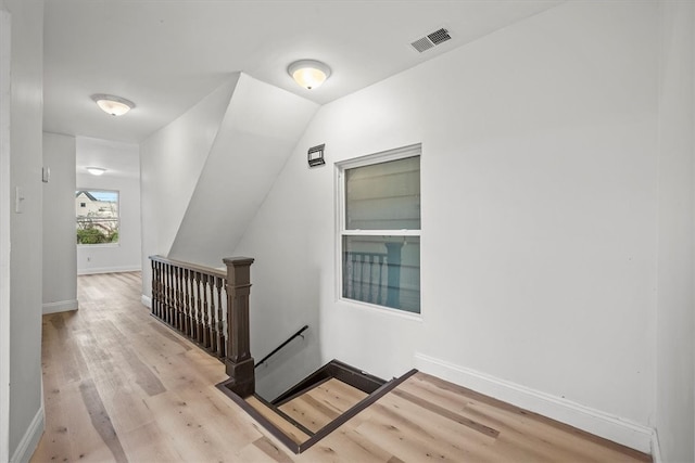 interior space featuring light wood-type flooring