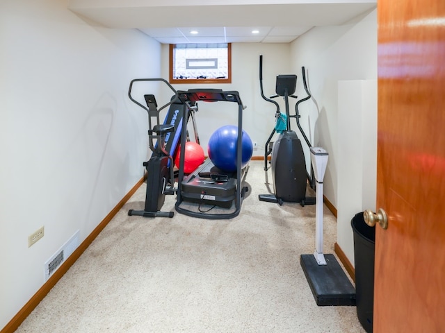 view of exercise room