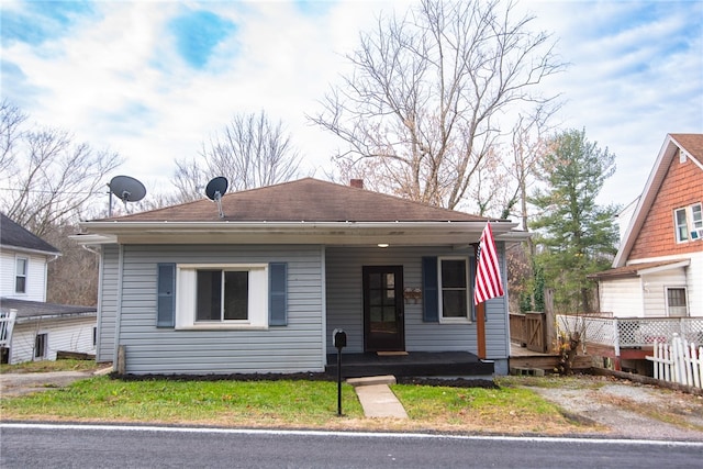 bungalow-style house with covered porch