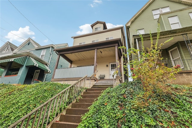 exterior space featuring a porch