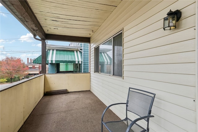 view of balcony