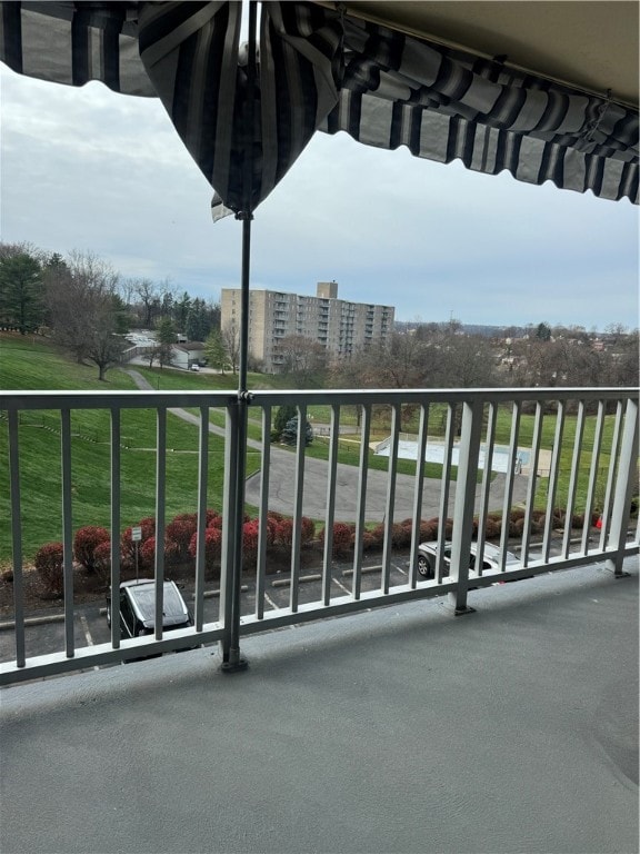 view of balcony