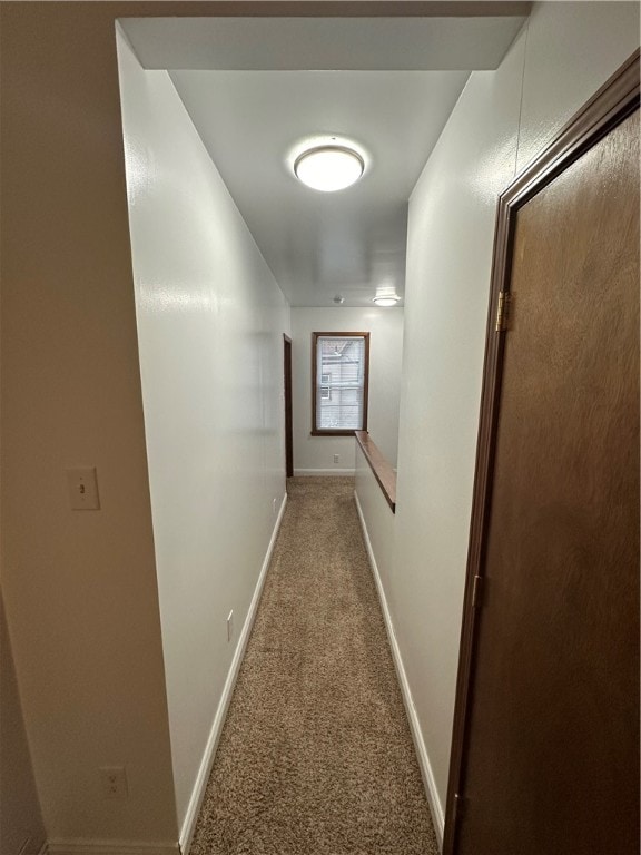 corridor featuring carpet flooring