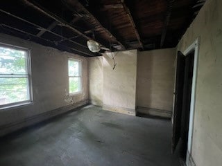 view of basement