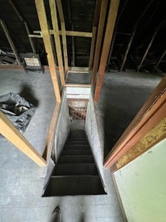 view of stairs