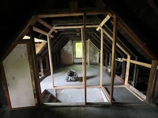 view of attic