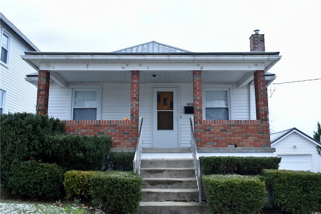 bungalow-style house with a porch