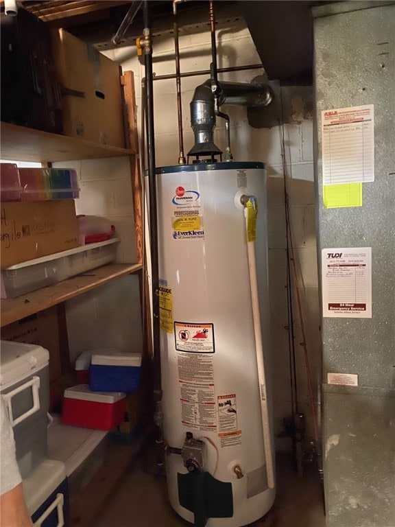 utilities with gas water heater