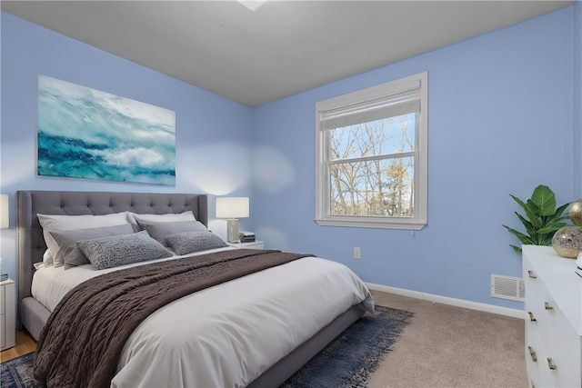 bedroom with carpet