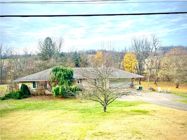 view of property exterior featuring a yard