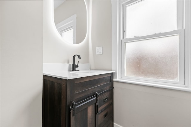 bathroom with vanity