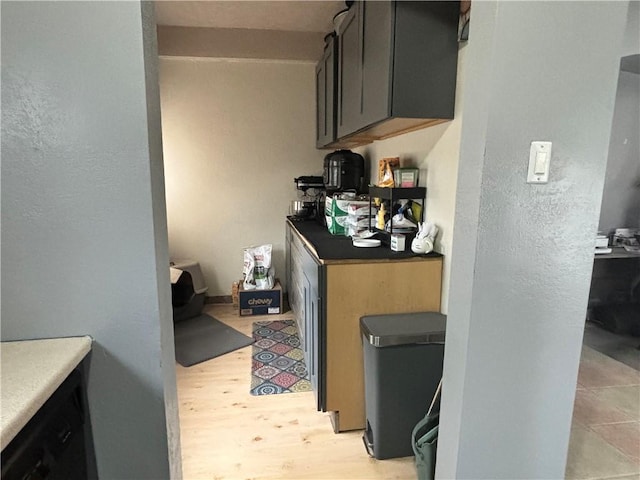 1713 W 8th St, Patterson Twp, PA 15010 - kitchen featuring light wood-style flooring and a textured wall