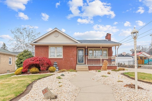 view of front of home featuring a porch