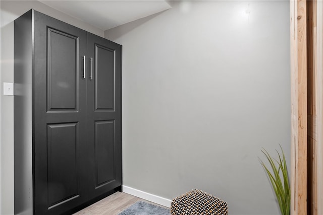 entryway featuring light wood-type flooring