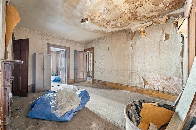 miscellaneous room with hardwood / wood-style flooring