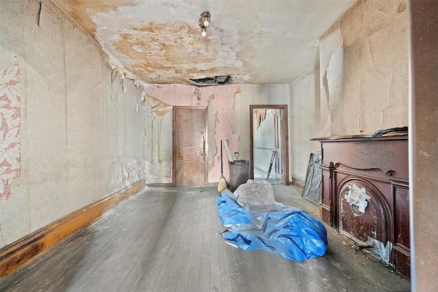 misc room featuring wood-type flooring