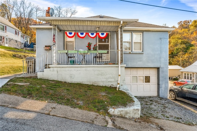 view of front of home with a porch