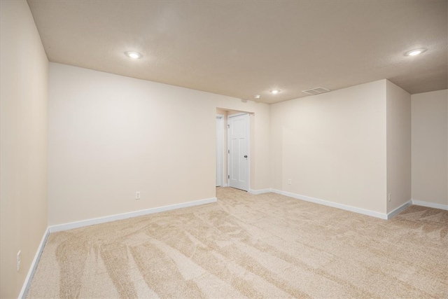 view of carpeted empty room