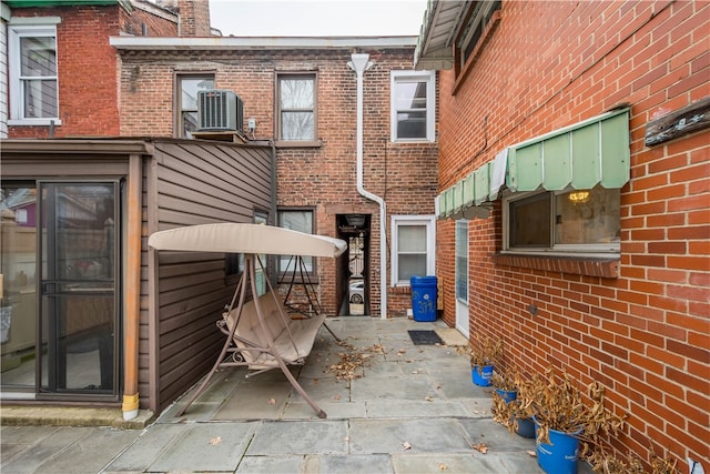 view of patio / terrace featuring central AC