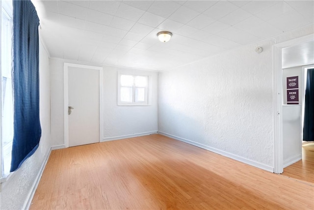 empty room featuring light hardwood / wood-style flooring