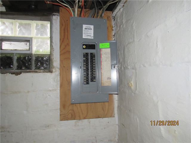 utility room with electric panel