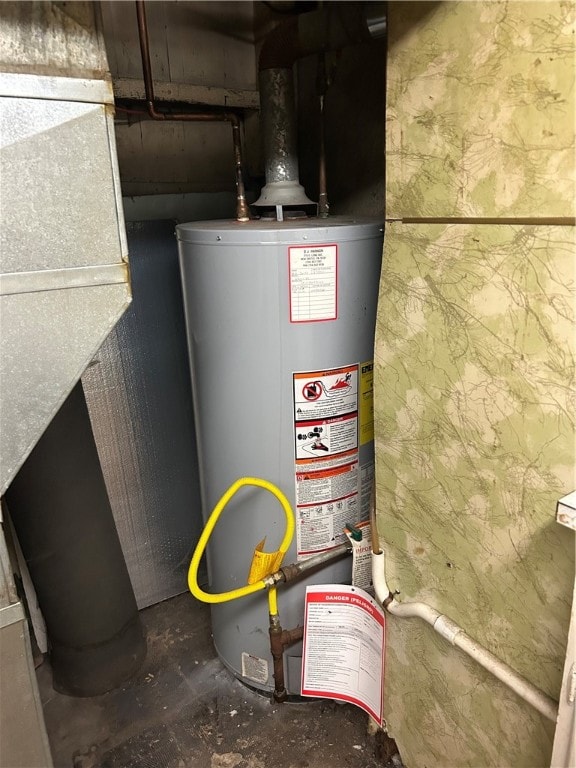 utilities featuring gas water heater