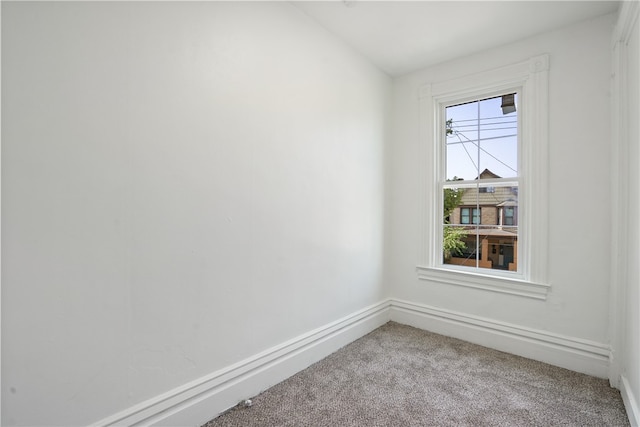 view of carpeted empty room