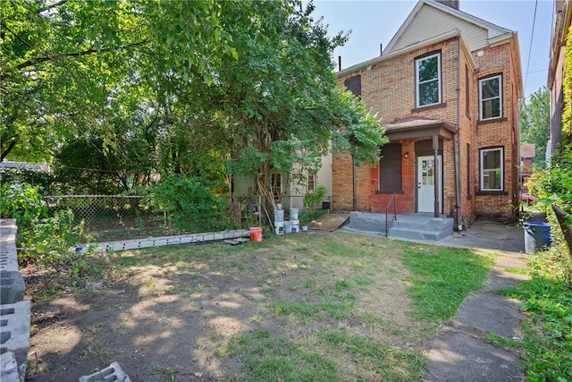 view of front of home