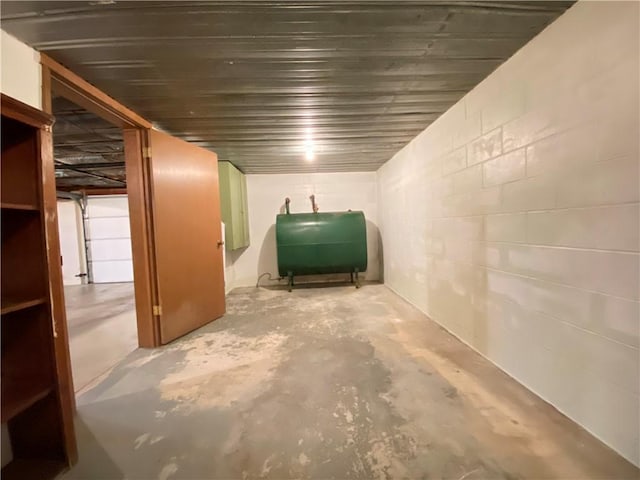 3240 E Lake Rd, Shenango, PA 16134 - below grade area with heating fuel and concrete block wall