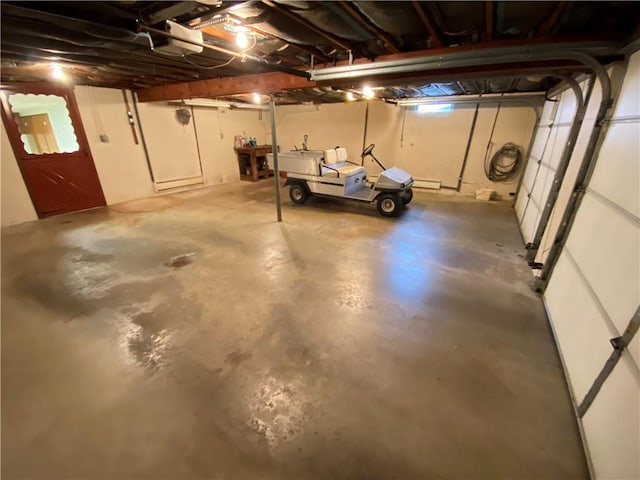 view of basement