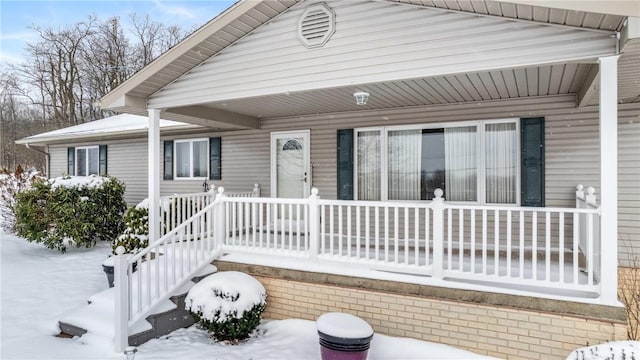 view of front of home featuring covered porch