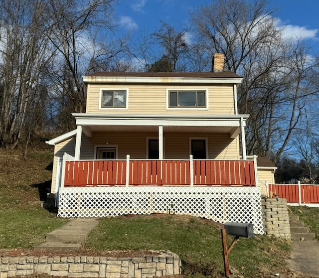 view of front of home