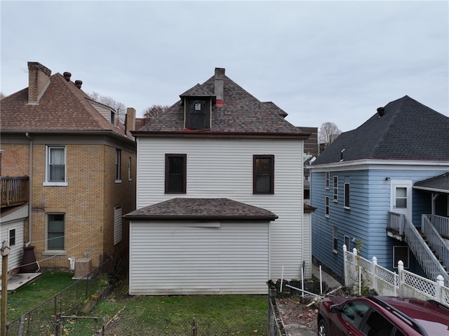 view of rear view of property