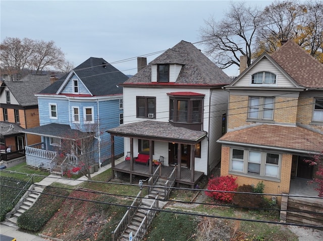 view of front of house featuring covered porch