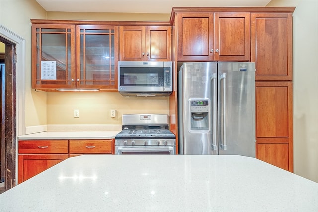 kitchen with stainless steel appliances