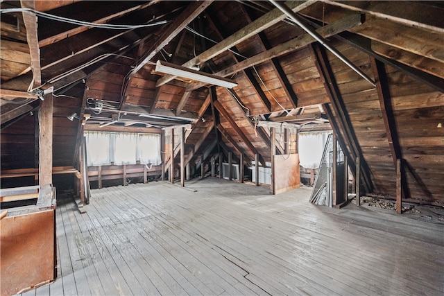 view of attic