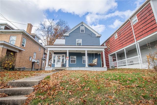 view of front of house with a porch