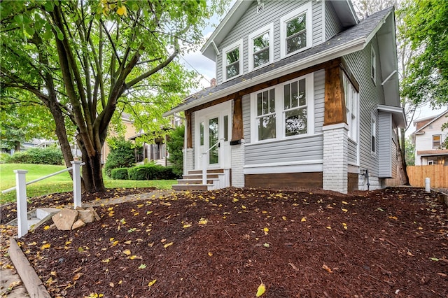 view of front of home