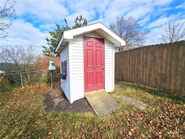 view of outbuilding