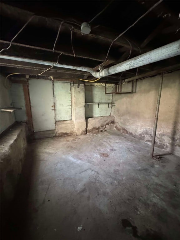 view of basement