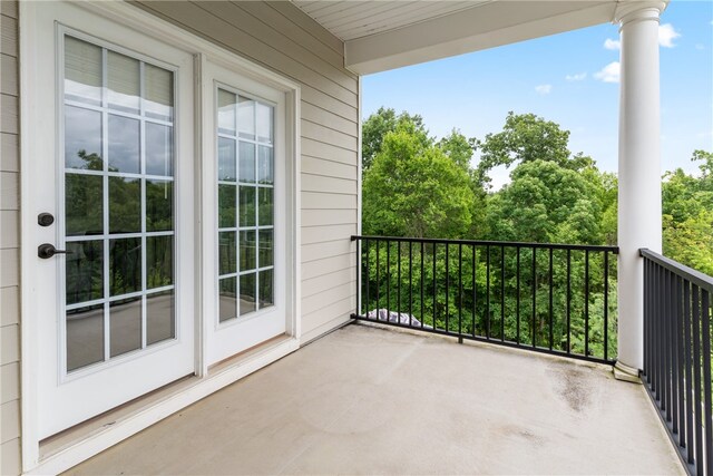 view of balcony