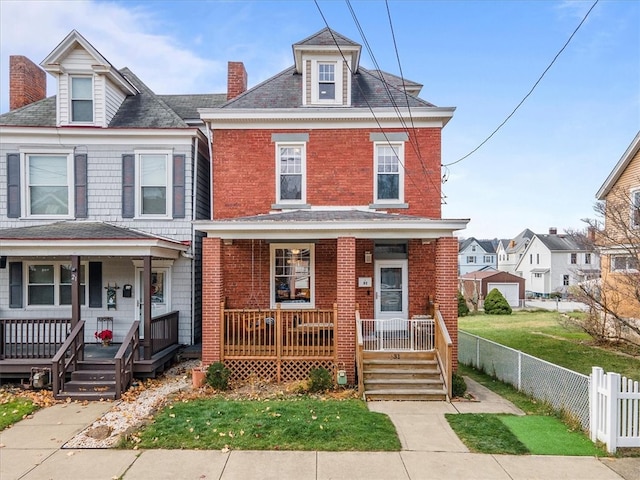 view of front of house featuring a porch