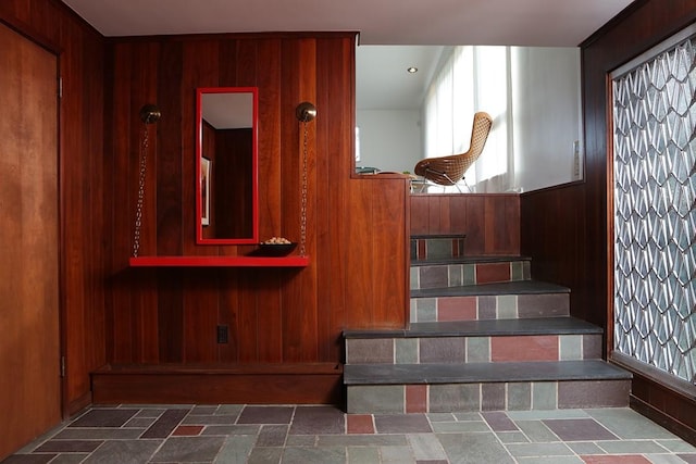 101 Point Breeze Pl, Point Breeze, PA 15208 - stairway with wooden walls