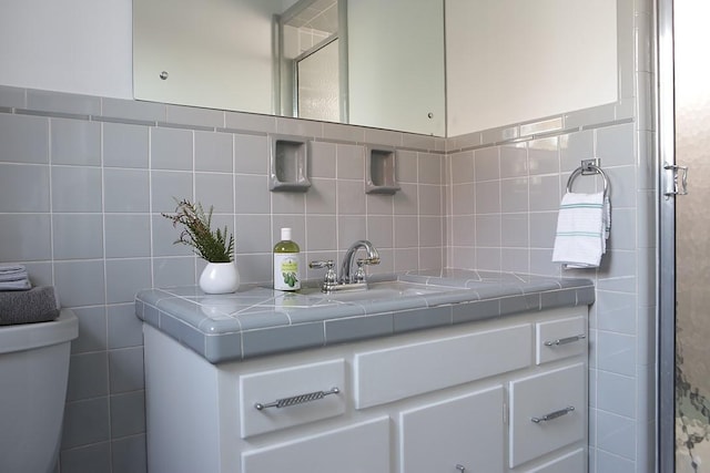 101 Point Breeze Pl, Point Breeze, PA 15208 - bathroom featuring vanity and a stall shower