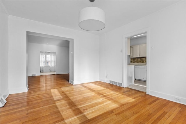 interior space featuring light hardwood / wood-style floors