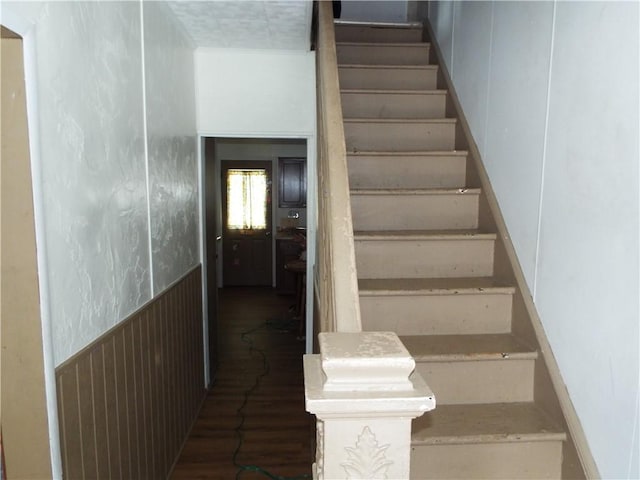 view of stairway