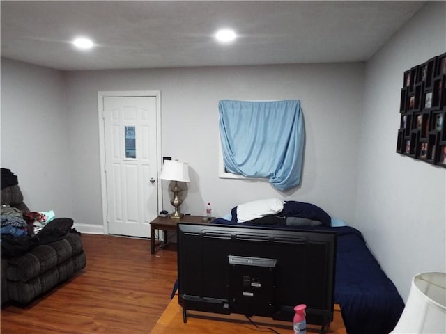 living room featuring hardwood / wood-style floors