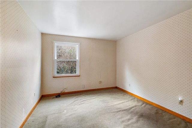 spare room featuring carpet floors