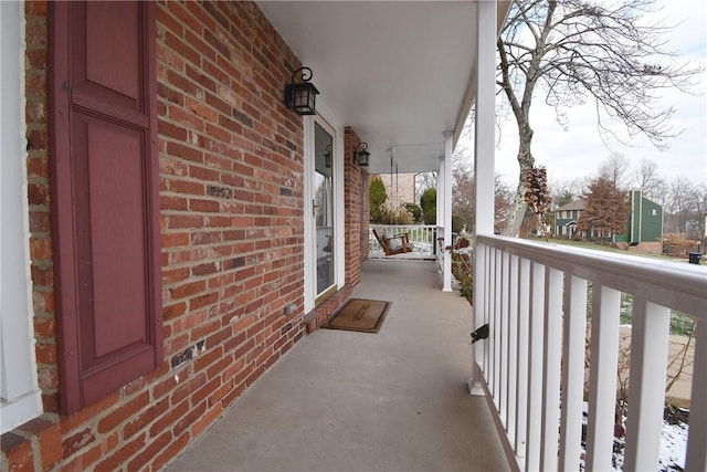 balcony with covered porch